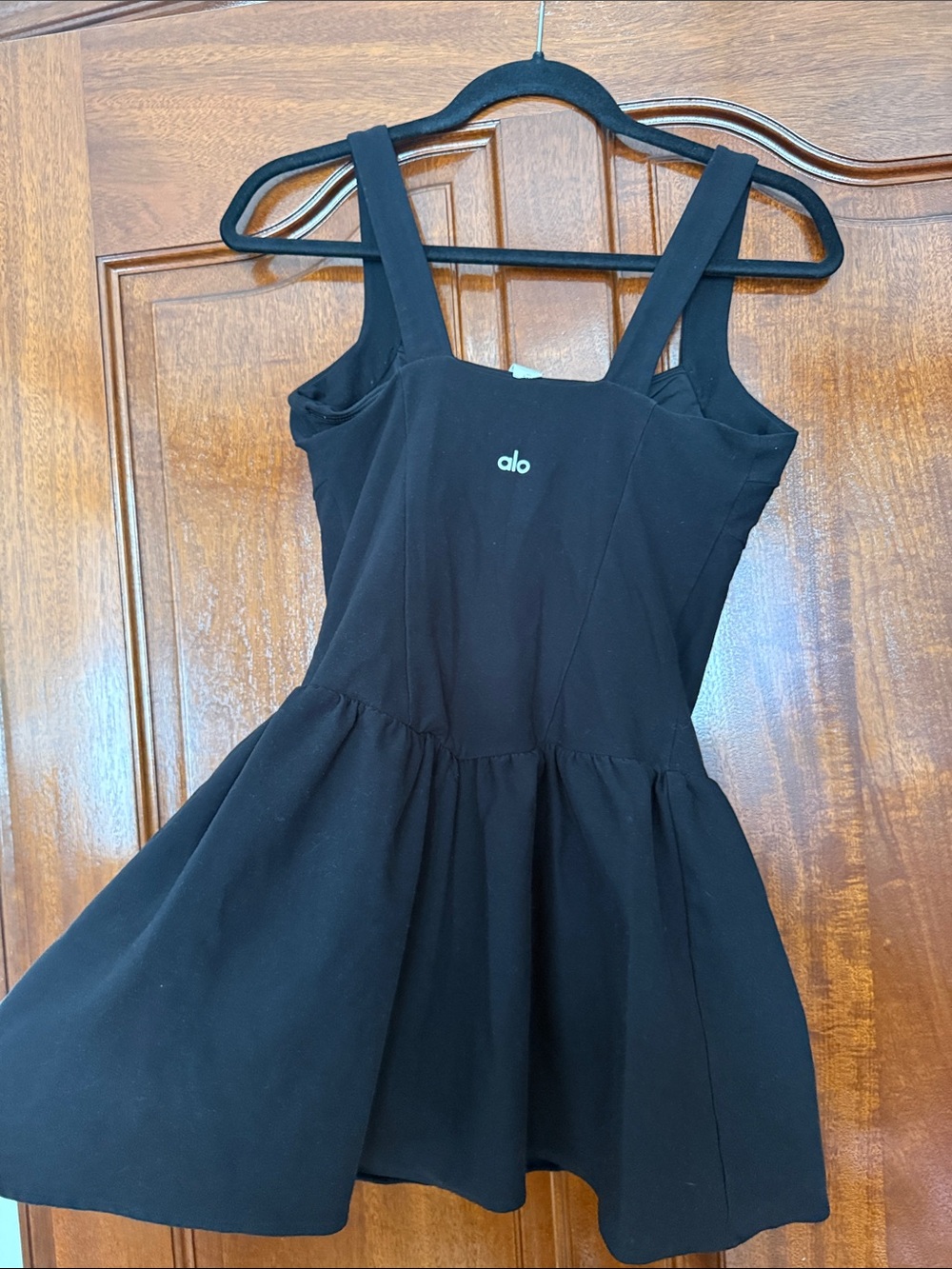 ALO Yoga Black Mini Peplum Dress - Picture 4 of 7